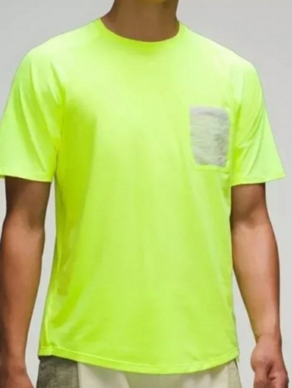 New Lululemon Ventilated Hiking Short Sleeve Highlight Yellow Men’s Size Medium
